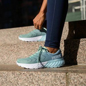 HOKA One One Mach 2 Trainer Running Shoe Aqua Blue